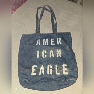 American Eagle Outfitters Blue Denim Tote